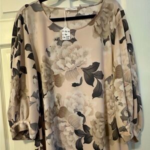 Calvin Klein Pink Floral Blouse